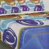 COLCHA BOUTI CÍRCULOS VERDES, NARANJA, AZUL CAMA 135