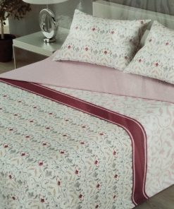 COLCHA CAMA 150 REVERSIBLE YAFFE ROSA