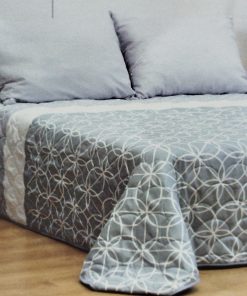COLCHA BOUTI CAMA 150 GRIS