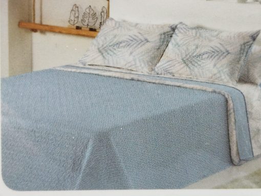 COLCHA BOUTI REVERSIBLE CAMA 150 HOJA PALMERA - Imagen 4
