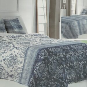COLCHA BOUTI CAMA 180 REVERSIBLE AZUL
