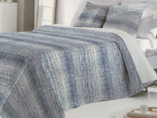 COLCHA BOUTI CAMA 180 REVERSIBLE AZUL - Imagen 2