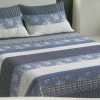 COLCHA BOUTI CAMA 135 AZUL BLANCA