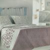 COLCHA BOUTI REVERSBILE GRIS/MALVA 150