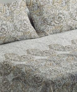 COLCHA BOUTI CAMA 180 BEIG/GRIS