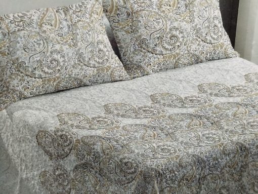 COLCHA BOUTI CAMA 180 BEIG/GRIS