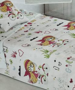 COLCHA BOUTI REVERSIBLE VERANO CAMA 90 INFANTIL BICIS