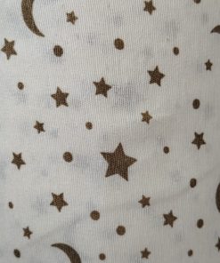 Tela loneta económica estrellas luna