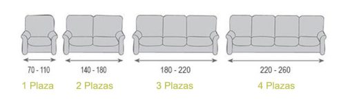 FUNDA SOFÁ ELÁSTICA (ELIGE COLOR Y MEDIDA) - Imagen 7