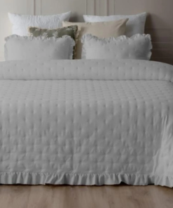 COLCHA NAPOLI GRIS (VOLANTE DECORATIVO)