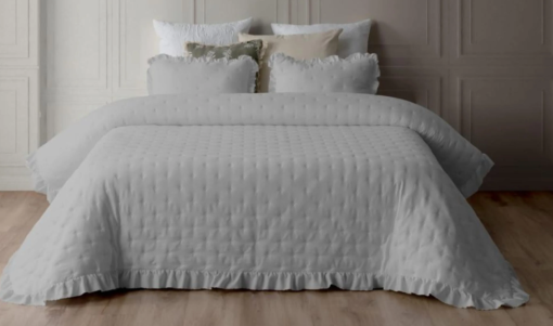 COLCHA NAPOLI GRIS (VOLANTE DECORATIVO)