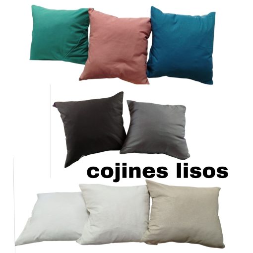 Cojines lisos ¡Elige tu color!