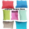 Cojines largos lisos 50x70 elige color