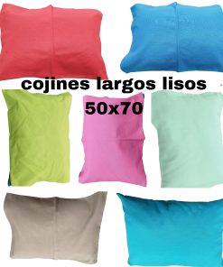 Cojines largos lisos 50x70 elige color