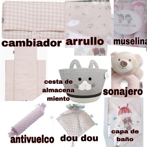 CESTA BEBÉ NIÑA - Imagen 2