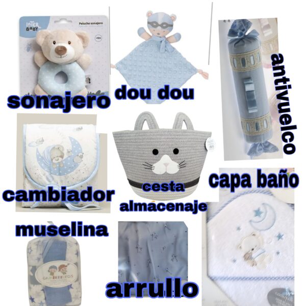 CESTA BEBÉ NIÑO babyshower - Imagen 2