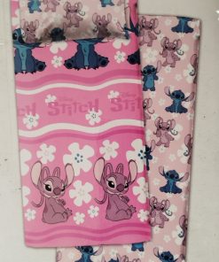 JUEGO DE SÁBANAS STITCH ROSA DISEÑO OFICIAL