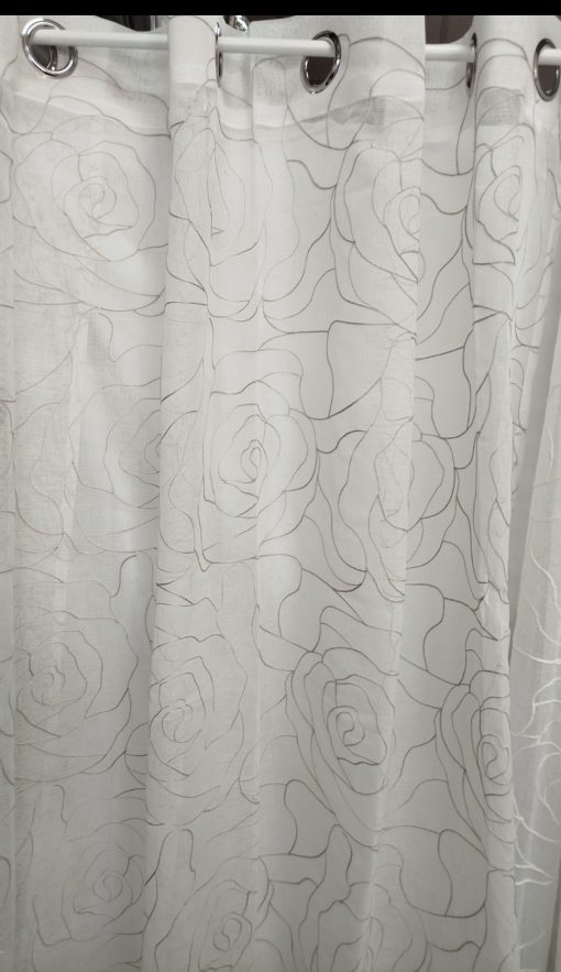 VISILLO BORDADO EFECTO FLOR - Imagen 3