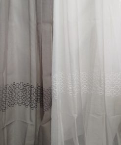 Visillo liso vainica gris o blanco