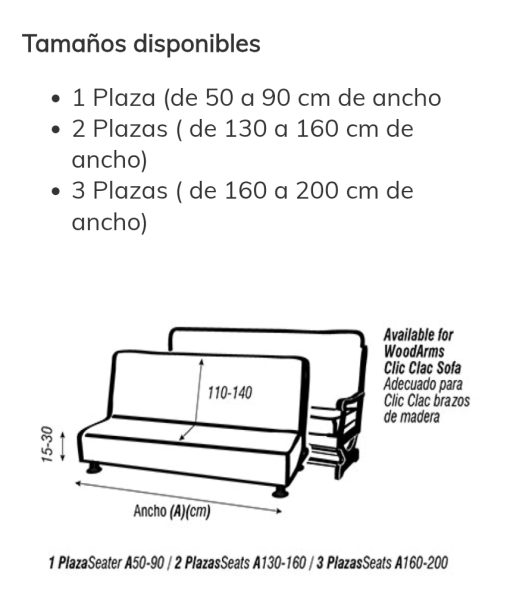 FUNDA DE SOFA CAMA CLIC CLAC -LIBRO - Imagen 4