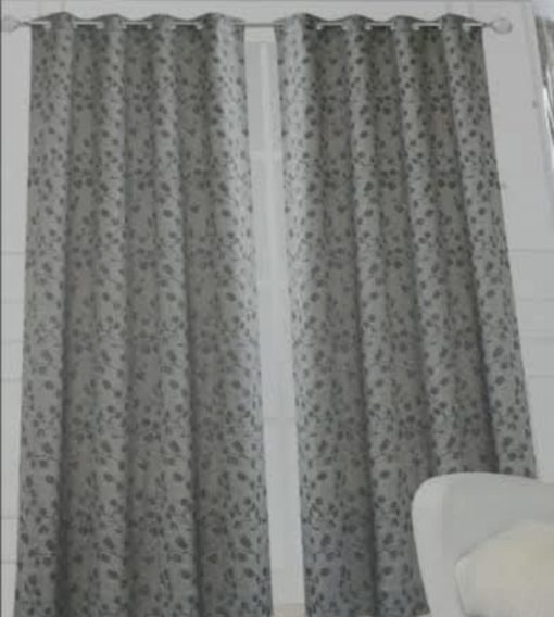 Cortina ollaos flor gris