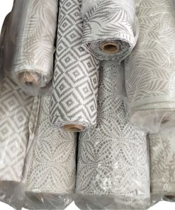 TELA POR METRO JAQUARD BEIG / GRIS ESTAMPADOS