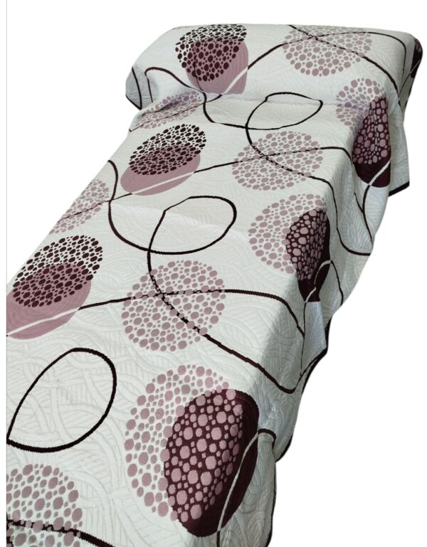 Colcha cama 90 círculo marrón