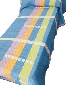 Colcha cama 105 verano piqué reversible multicolor