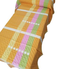 Colcha cama 105 verano piqué reversible multicolor
