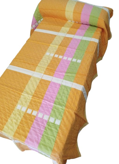 Colcha cama 105 verano piqué reversible multicolor