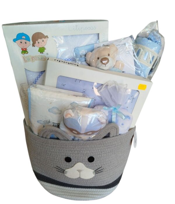 CESTA BEBÉ NIÑO babyshower