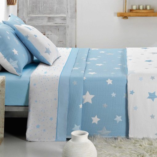 Colcha verano infantil estrellas todas las medidas (elige tu color) - Imagen 5