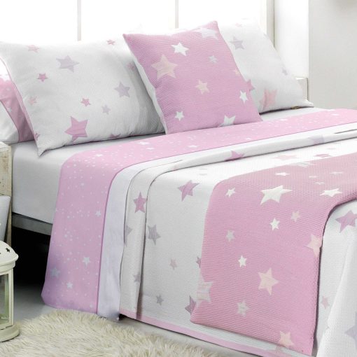 Colcha verano infantil estrellas todas las medidas (elige tu color) - Imagen 4