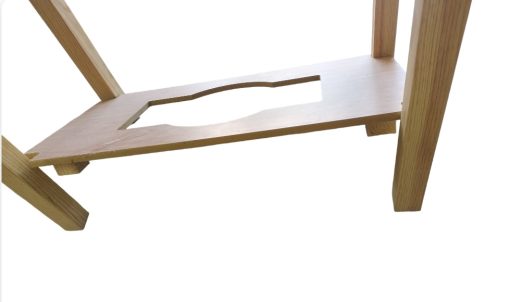 MESA CAMILLA RECTANGULAR CON TARIMA DE PINO Y DM 70X120 - Imagen 3