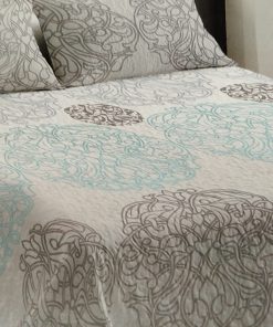 COLCHA BOUTI CAMA 105 CÍRCULOS AZULES