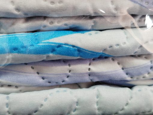 COLCHA BOUTI CAMA 105 CÍRCULOS AZULES - Imagen 2