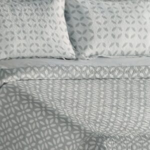 COLCHA BOUTI CAMA 135 GRIS/BLANCO
