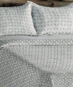 COLCHA BOUTI CAMA 135 GRIS/BLANCO