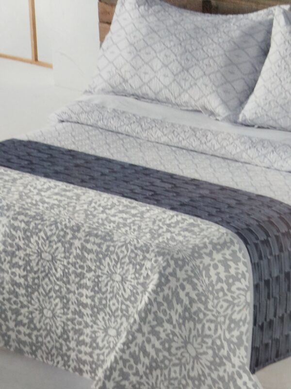 COLCHA BOUTI CAMA 180 GRIS