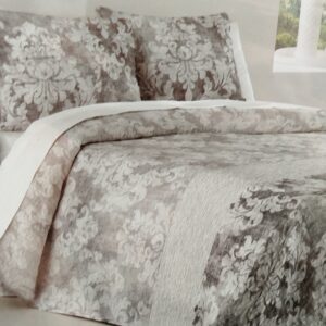 COLCHA BOUTI REVERSIBLE GRIS CAMA 150
