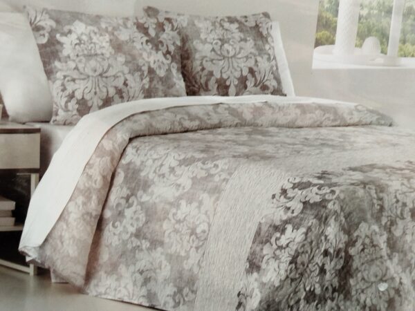 COLCHA BOUTI REVERSIBLE GRIS CAMA 150