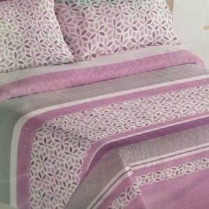 COLCHA BOUTI CAMA 135 MALVA /GRIS