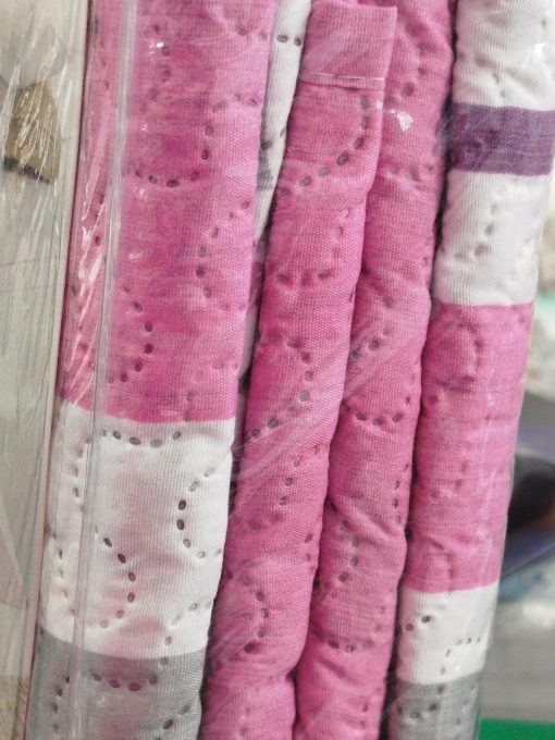 COLCHA BOUTI CAMA 135 MALVA /GRIS - Imagen 2