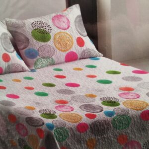 COLCHA BOUTI CAMA 135 CÍRUCLOS COLORES