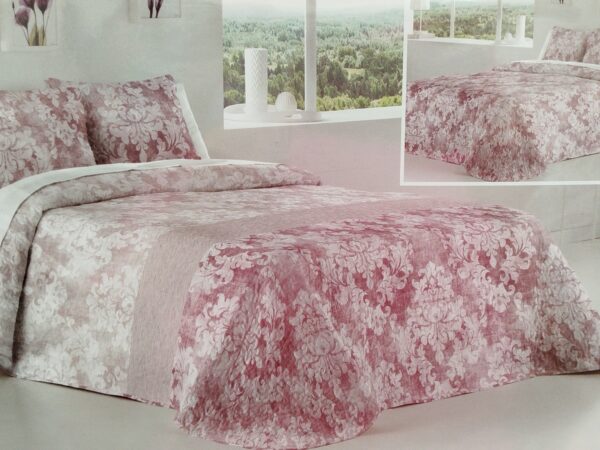 COLCHA BOUTI CAMA 180 MALVA REVERSIBLE