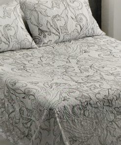 COLCHA BOUTI CAMA 105 BLANCO NEGRO