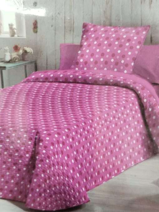 COLCHA BOUTI INFANTIL ROSA LUNARES/CIUDAD - Imagen 2