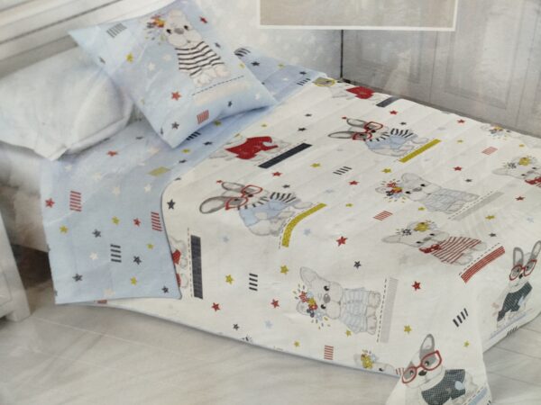 COLCHA BOUTI CAMA 90 PERRITOS