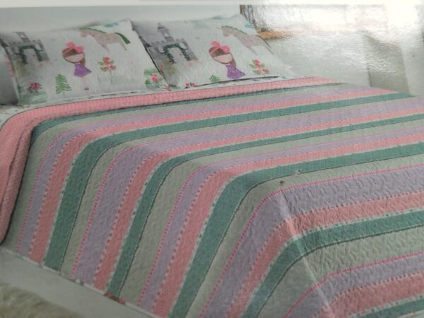 COLCHA BOUTI INFANTIL MUÑECA REVERSIBLE - Imagen 2