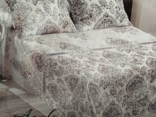 COLCHA BOUTI CAMA 150 GRIS/AZUL
